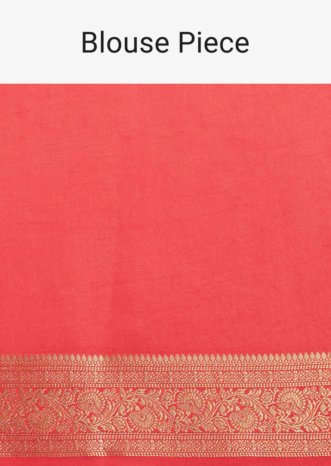Dusky Orange Tissue Silk Saree With Zari Border And Butti Work
