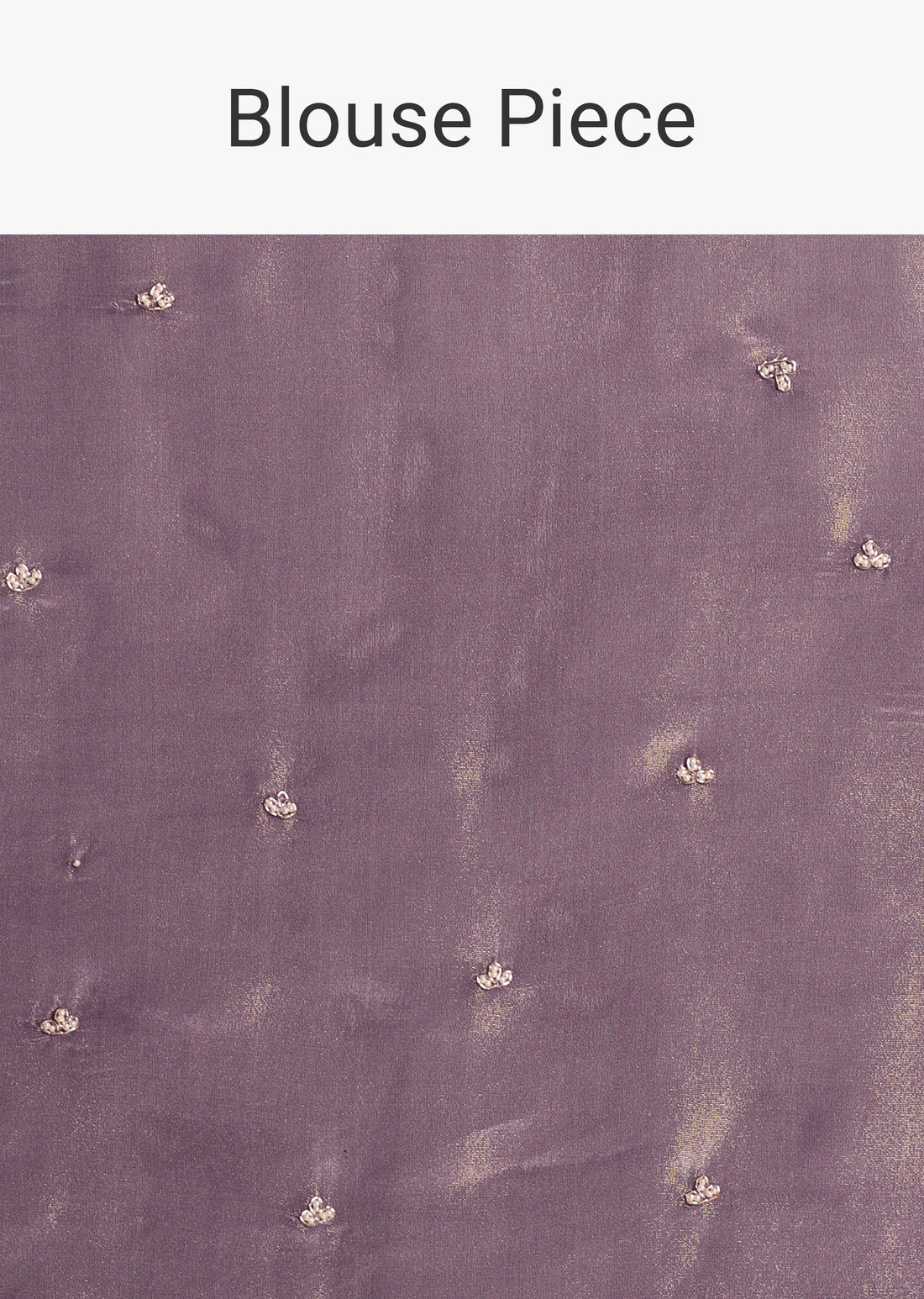 Regal Purple Saree With Mirror and Stone Scallop Border
