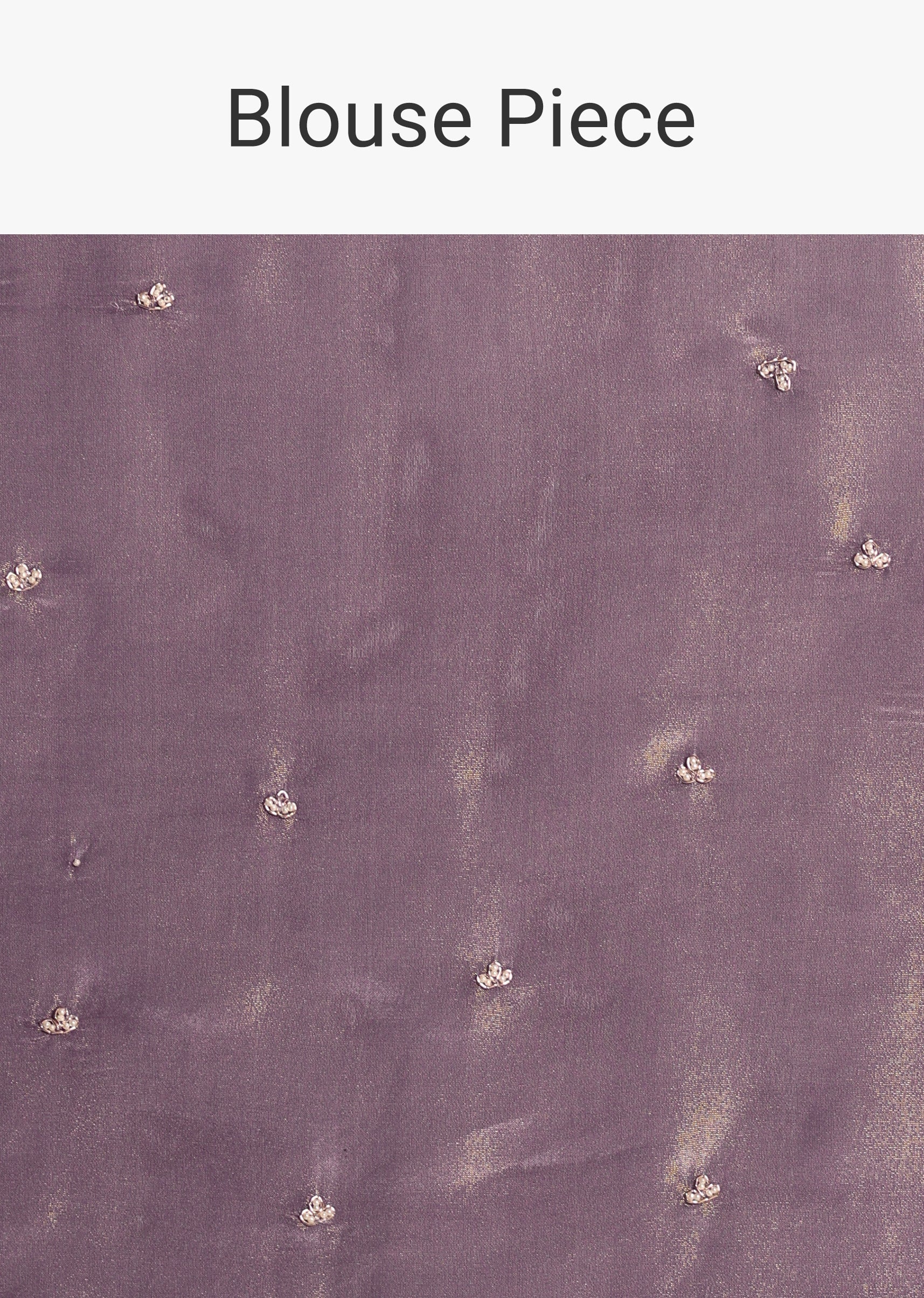 Regal Purple Saree With Mirror and Stone Scallop Border