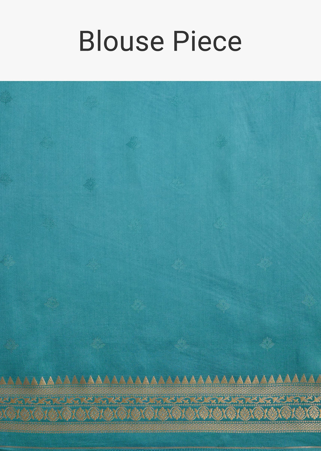 Blue Tissue Silk Saree With Chanderi Zari Weaving