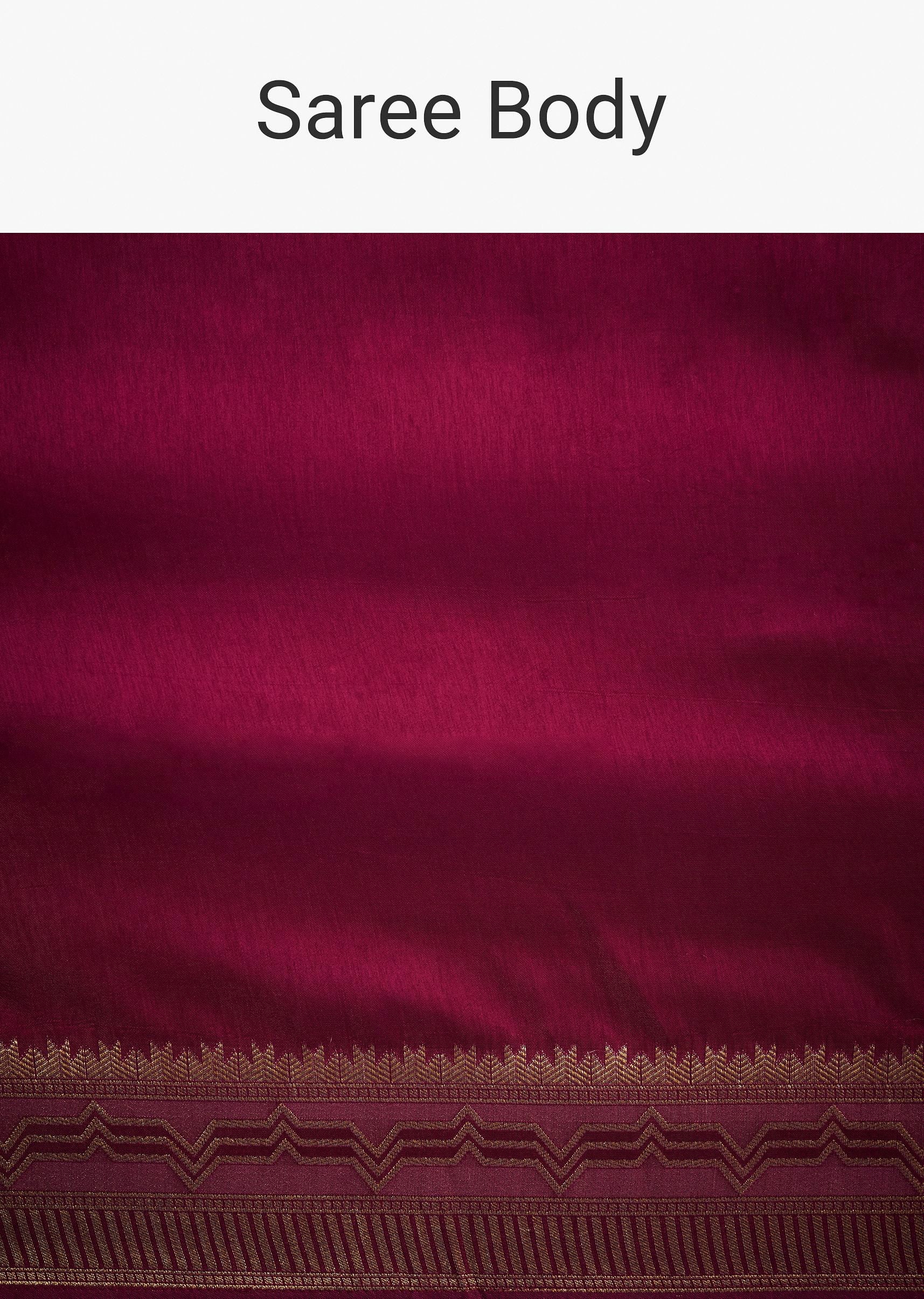 Burgundy Pink Dola Silk Saree With All Over Zari Work