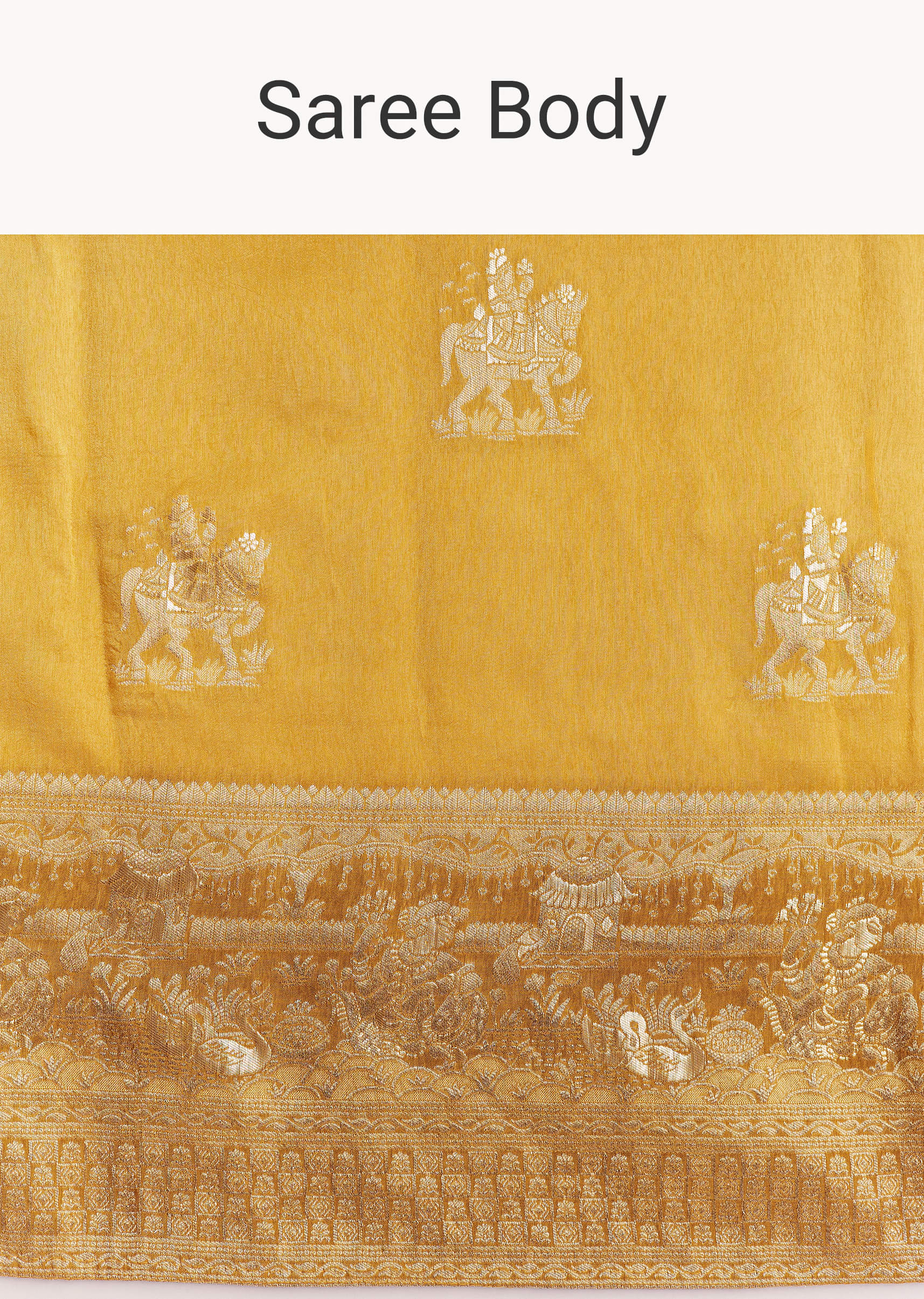 Georgette Saree With All Over Butti Woven Design