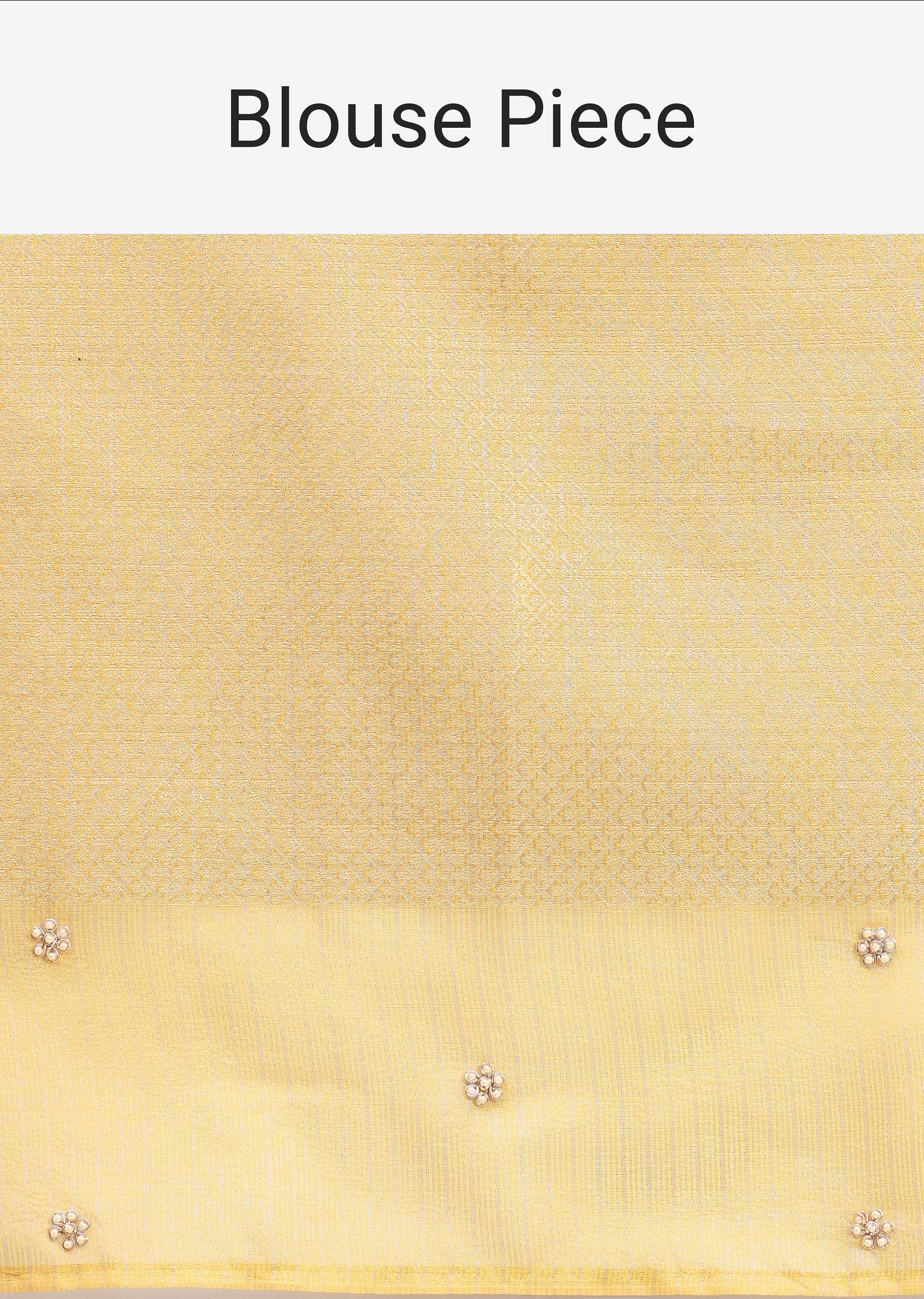 Gold Tissue Chanderi Rangkart Saree with Zardosi Work