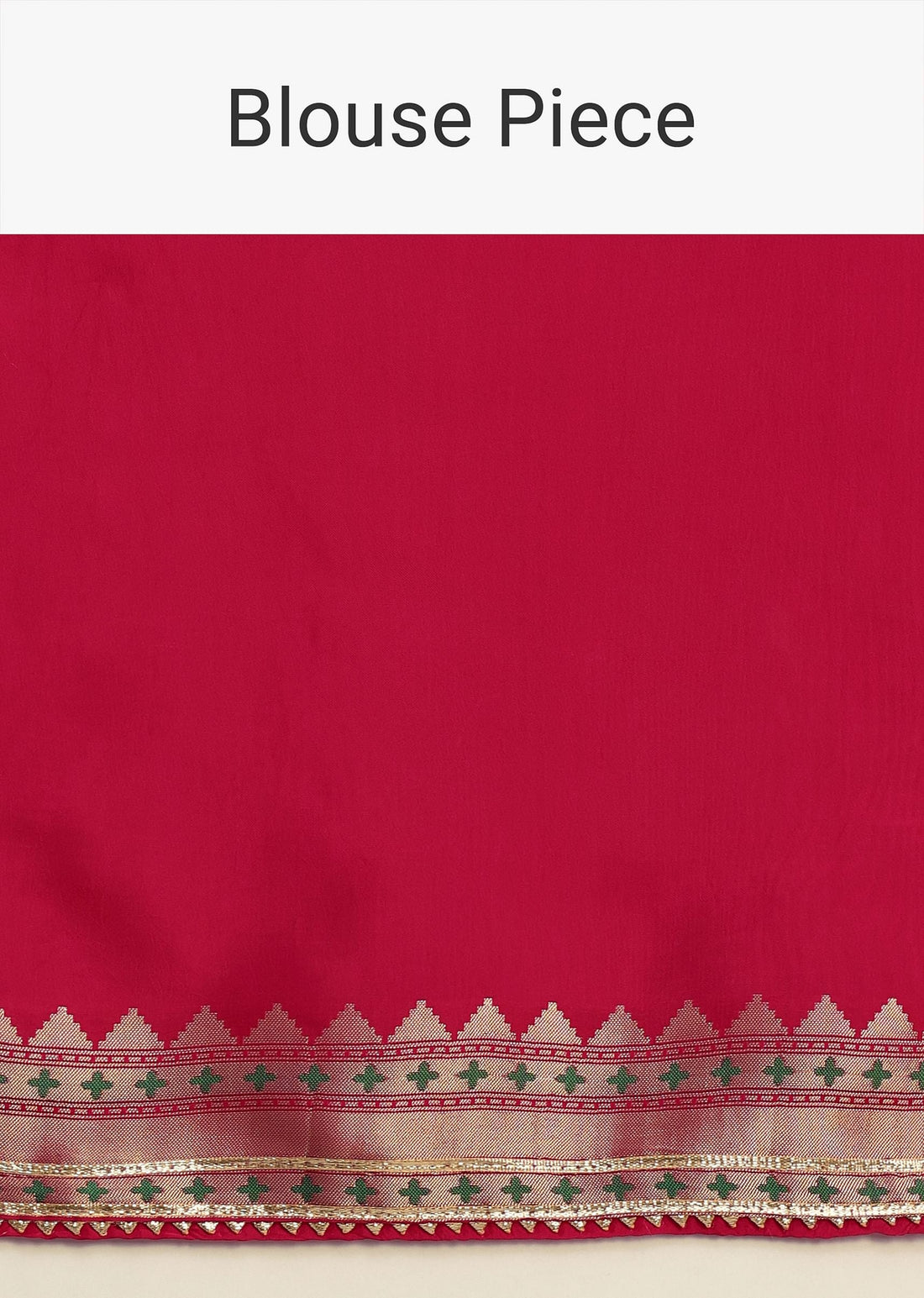 Hot Pink Woven Bandhani Silk Saree With Paithani Border Pallu And Unstitched Blouse