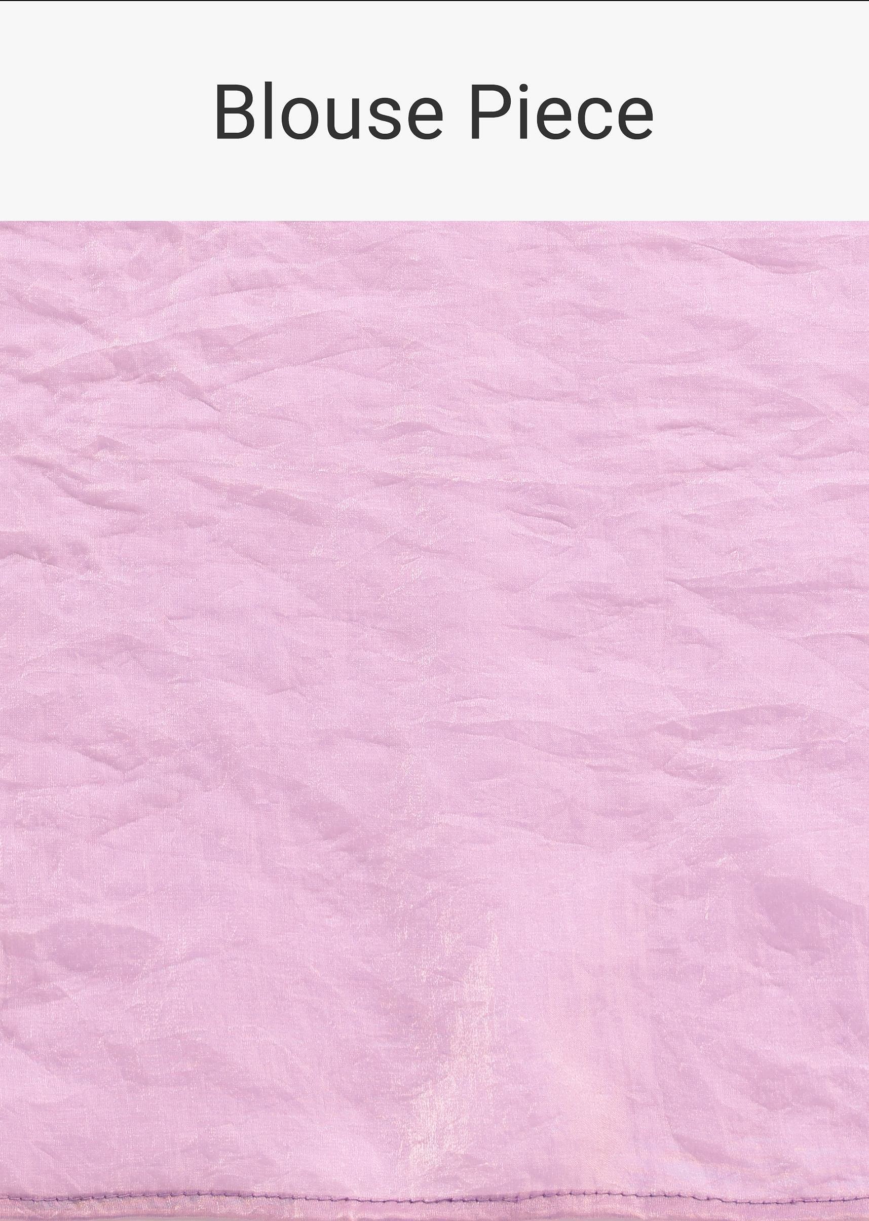Lavender Soft Tissue Saree With Zari Embroidered Border