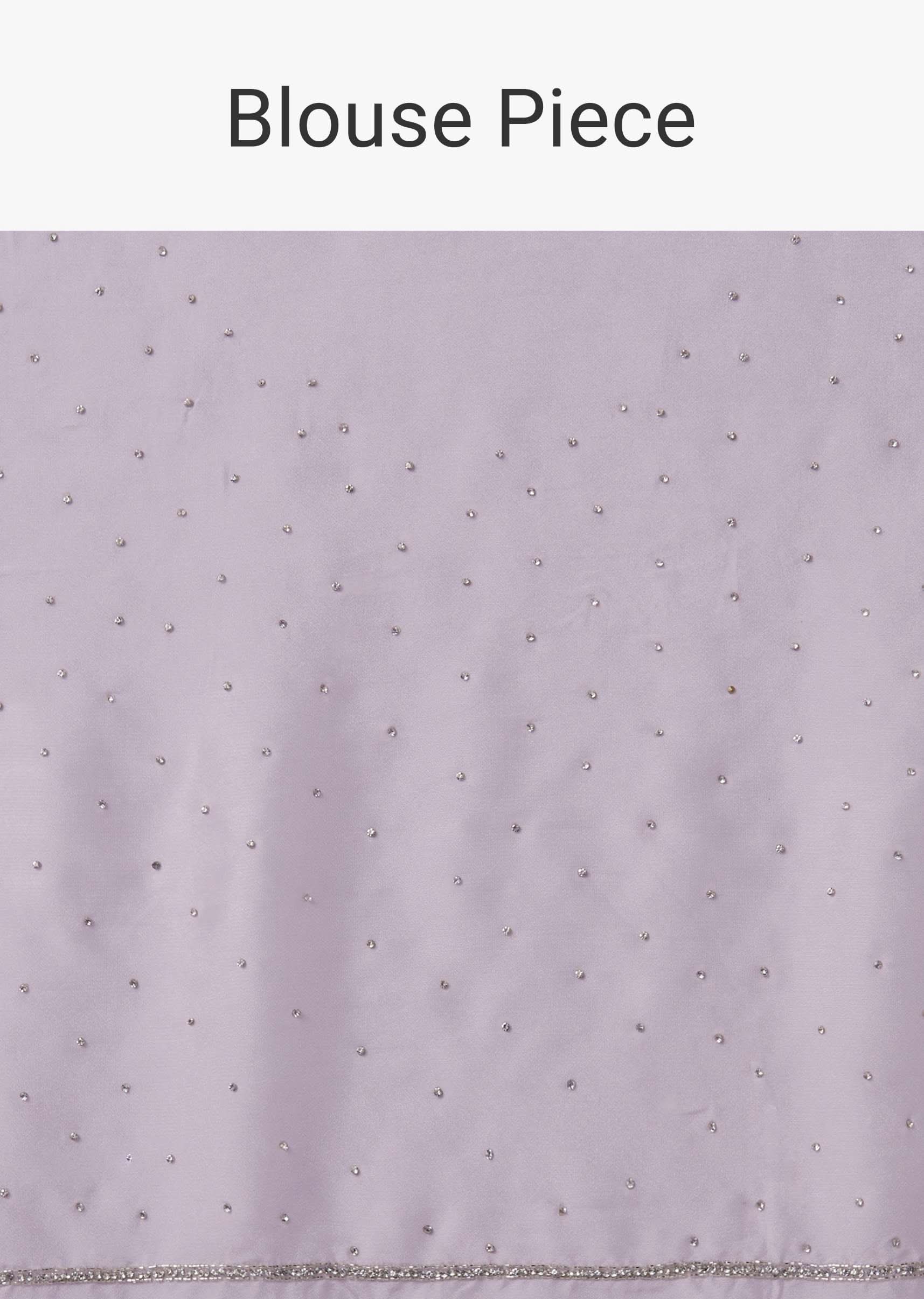 Lavender Purple Sequins Saree With An Embellished Border