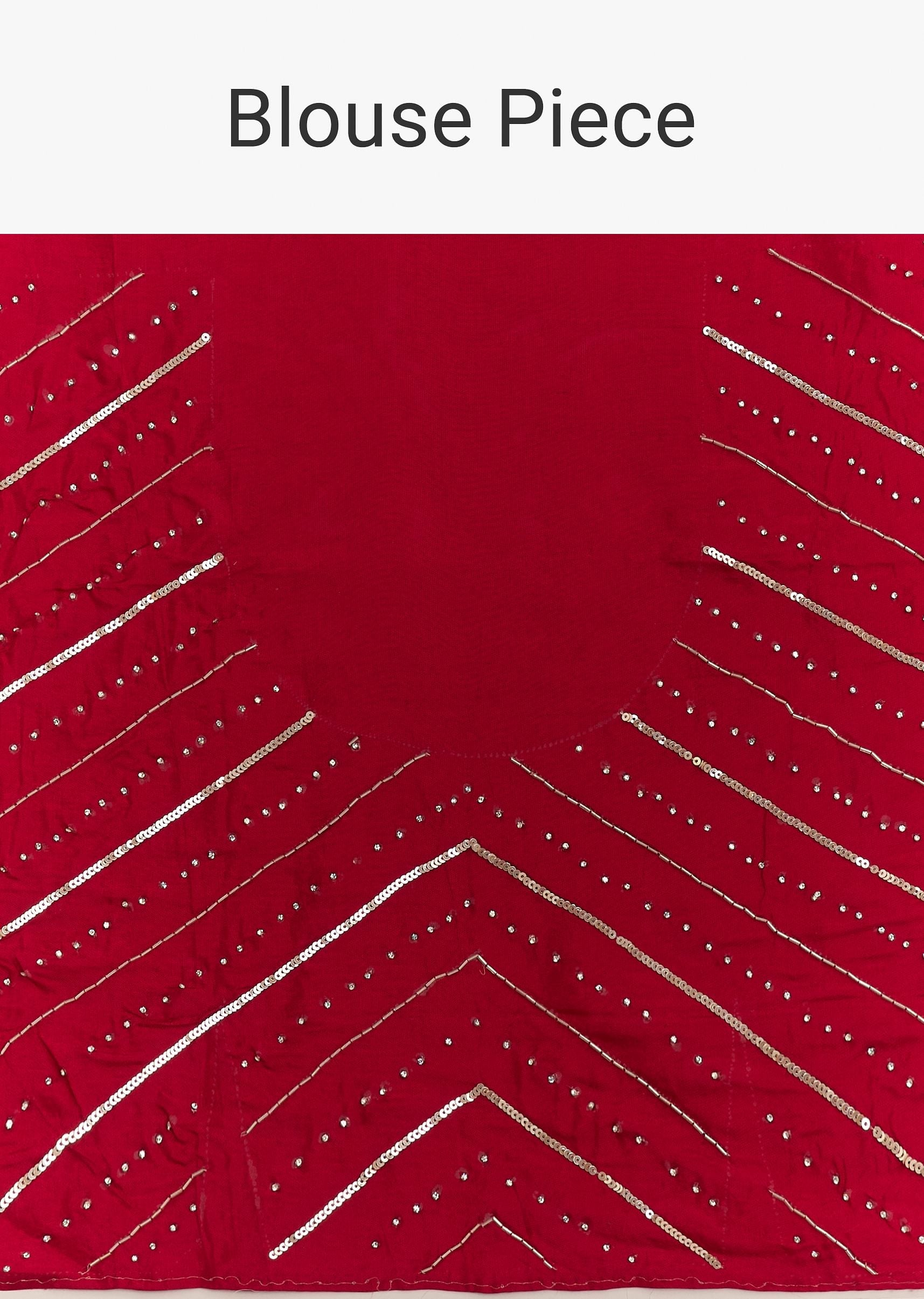 Peach Red Shaded Tissue Saree With Cutwork Scallop Border