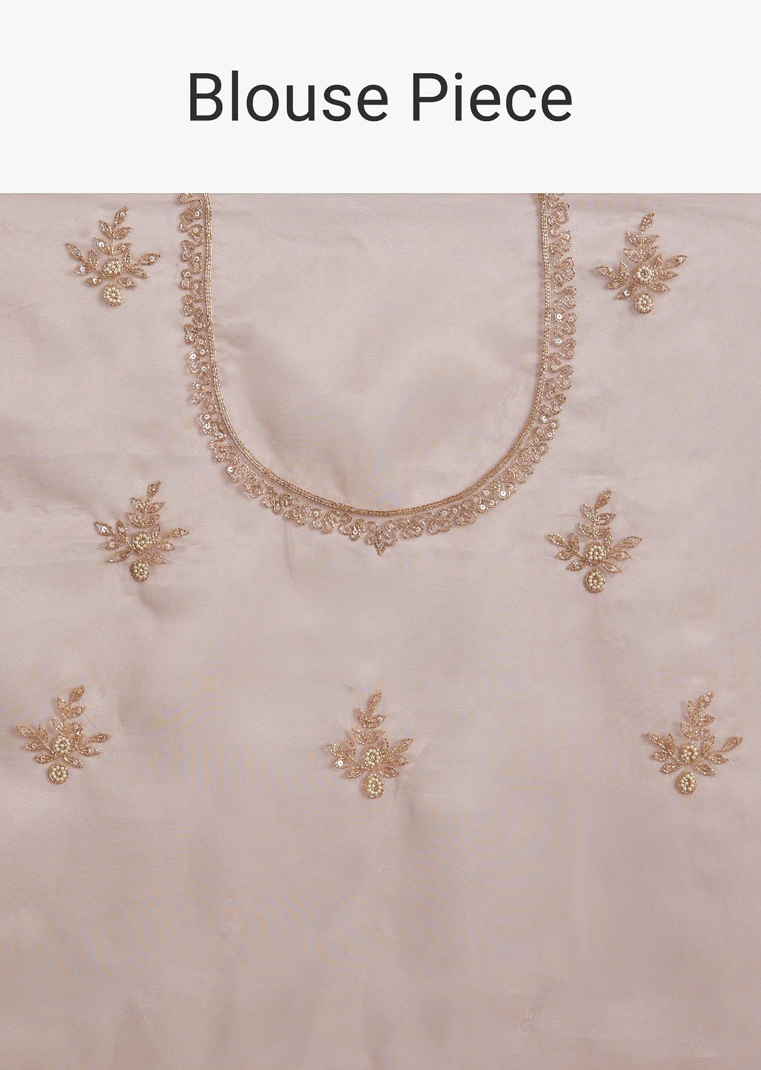 Pink Tissue Embroidered Saree With Cutdana Sequins And Moti