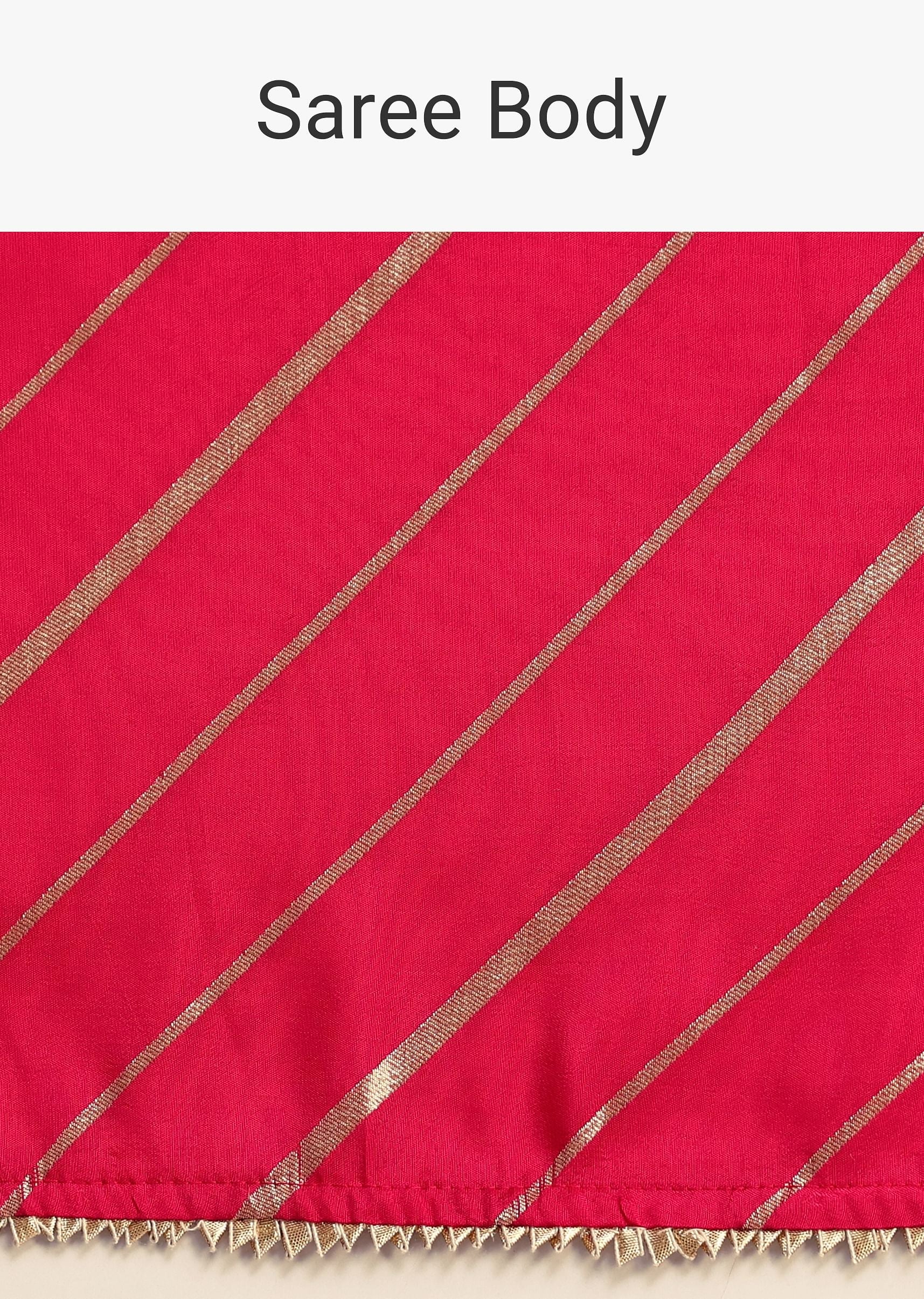 Pink Dola Silk Woven Saree And Gota Patti Border With Unstitched Blouse