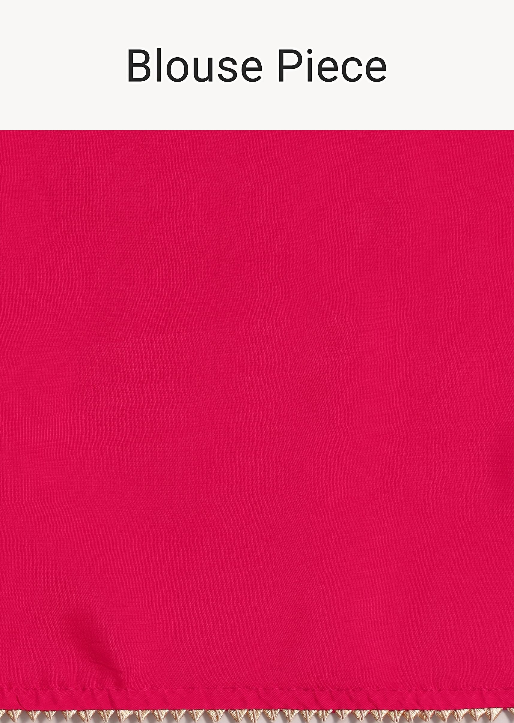 Pink Dola Silk Woven Saree And Gota Patti Border With Unstitched Blouse