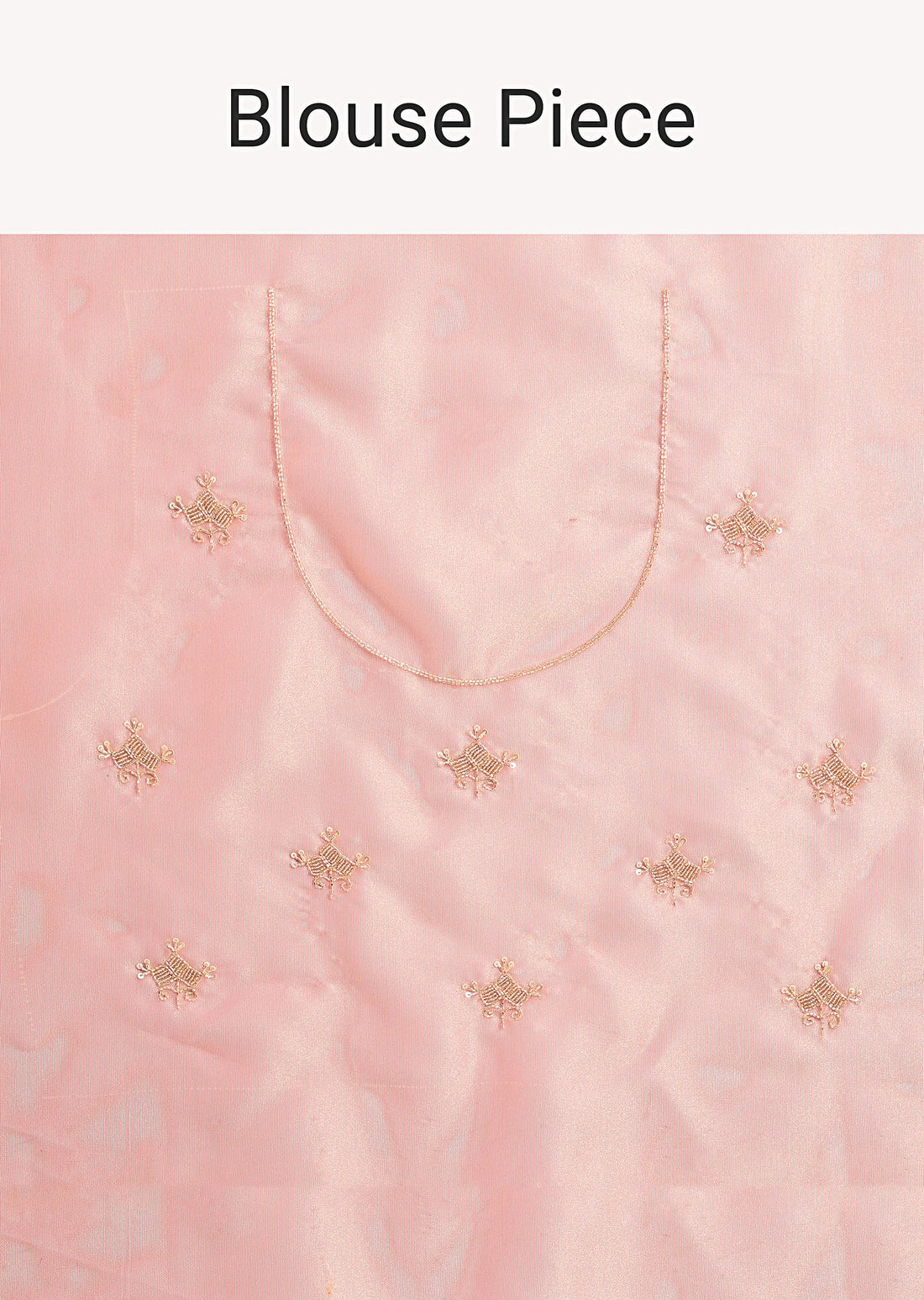 Pink Tissue Silk Embroidered Saree With Embellished Scallop Border