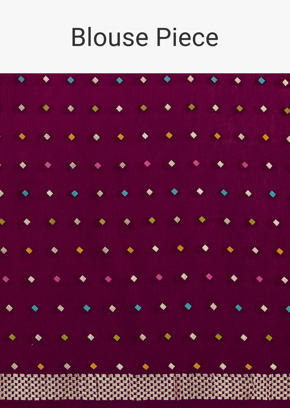 Purple Leaf woven Saree With Linear Pattern Accents