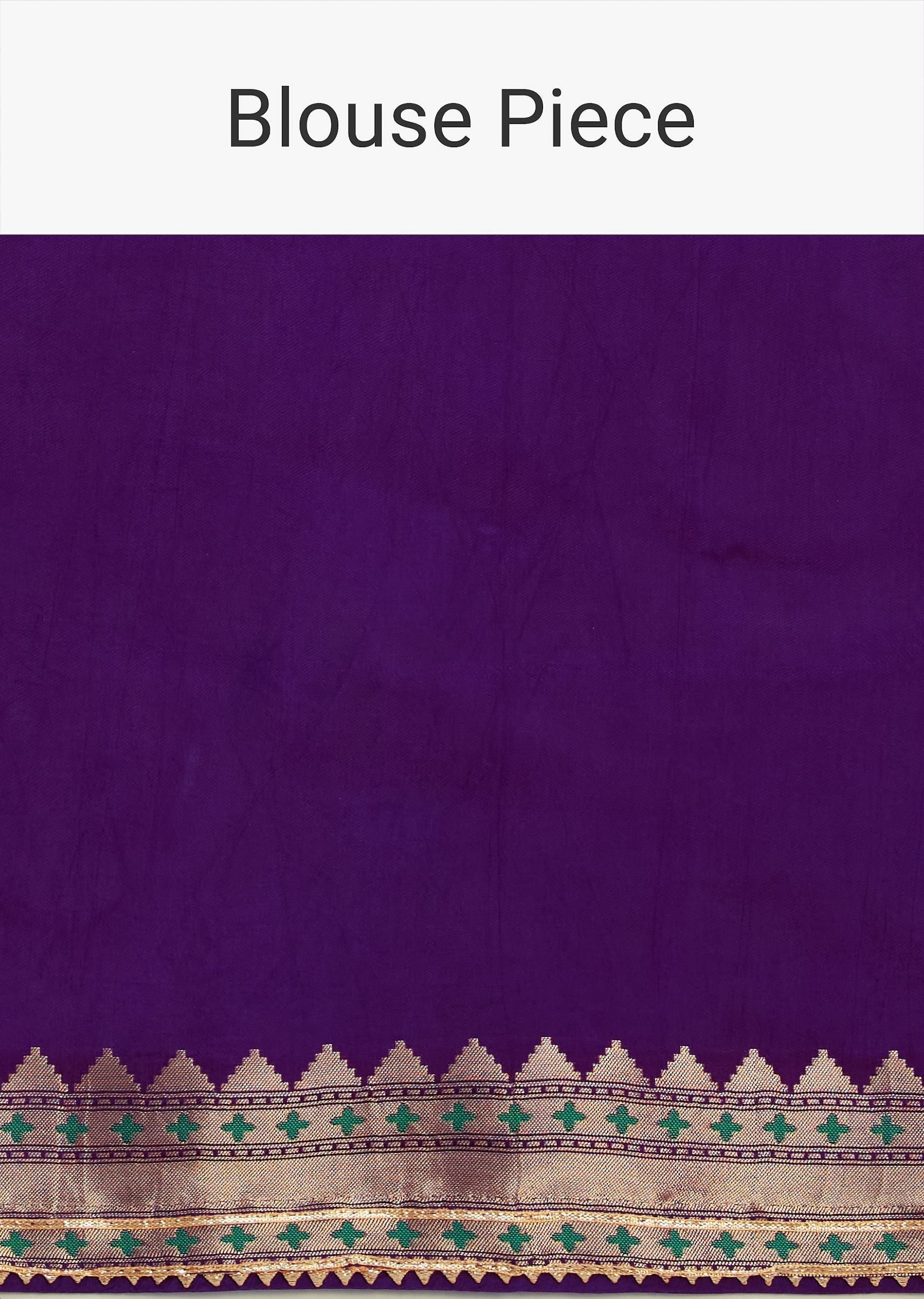 Purple Silk Woven Bandhani Saree With Paithani Border Pallu And Unstitched Blouse