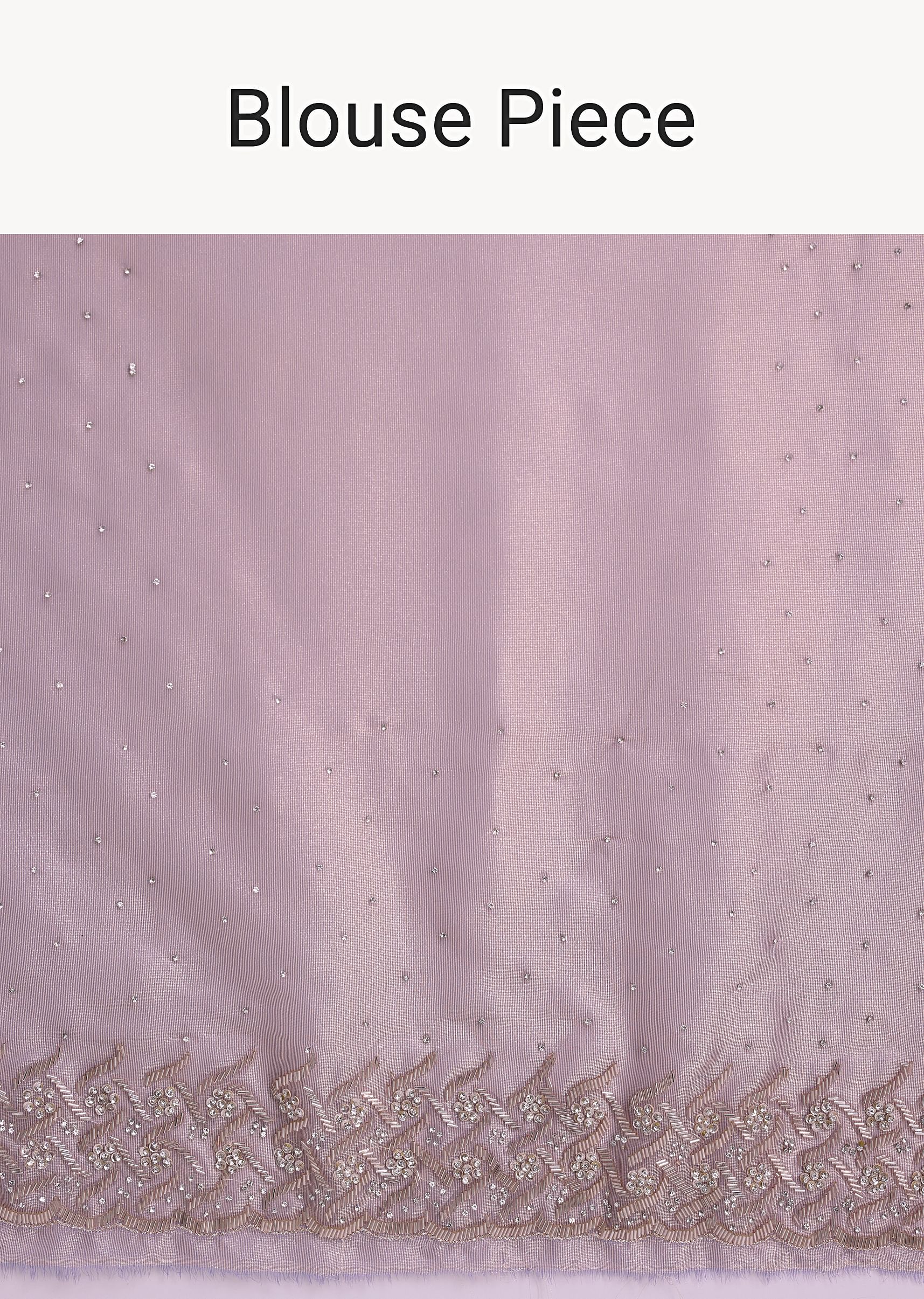 Purple Tissue Saree With Cutdana And Stone Embroidery