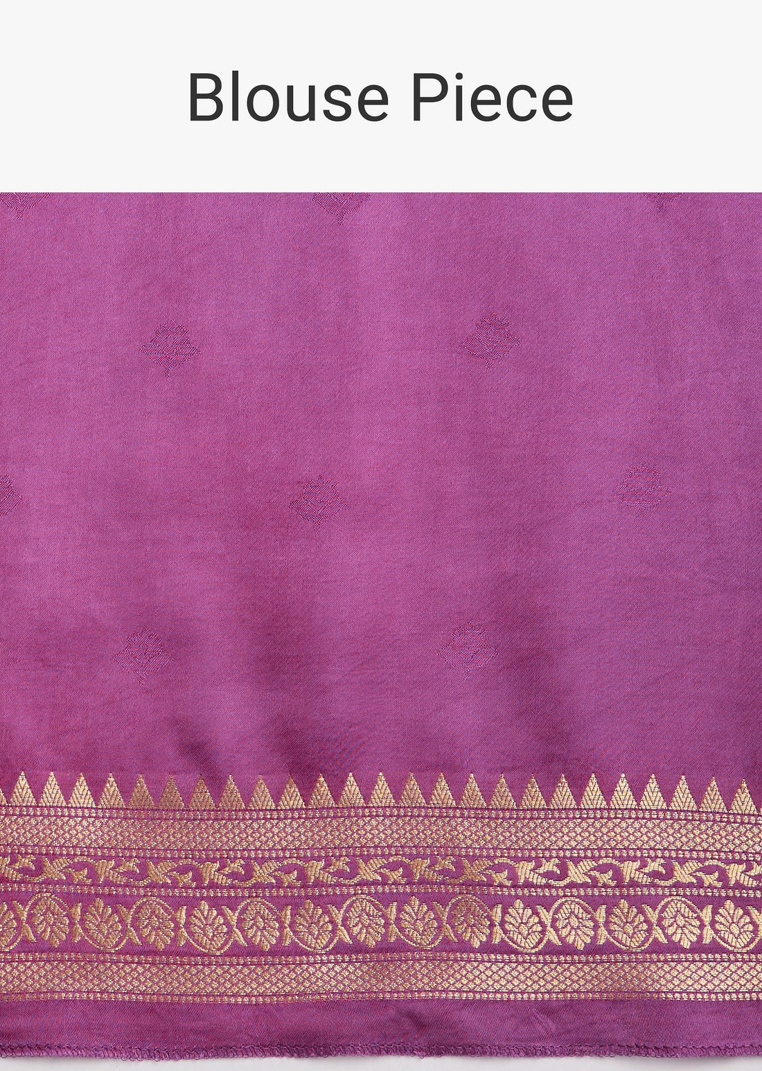 Purple Tissue Silk Saree With Butti Work And Chanderi Zari Woven Border