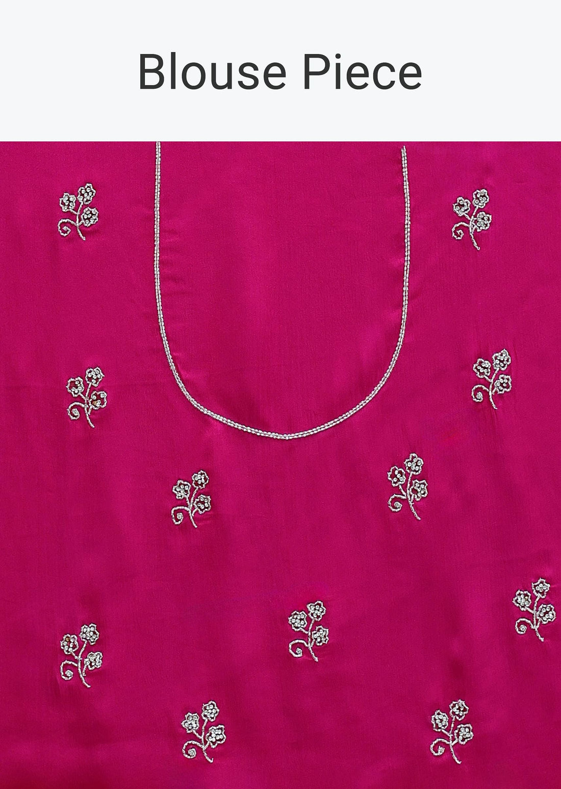 Radiant Pink Saree With Stone Embellishments All Over