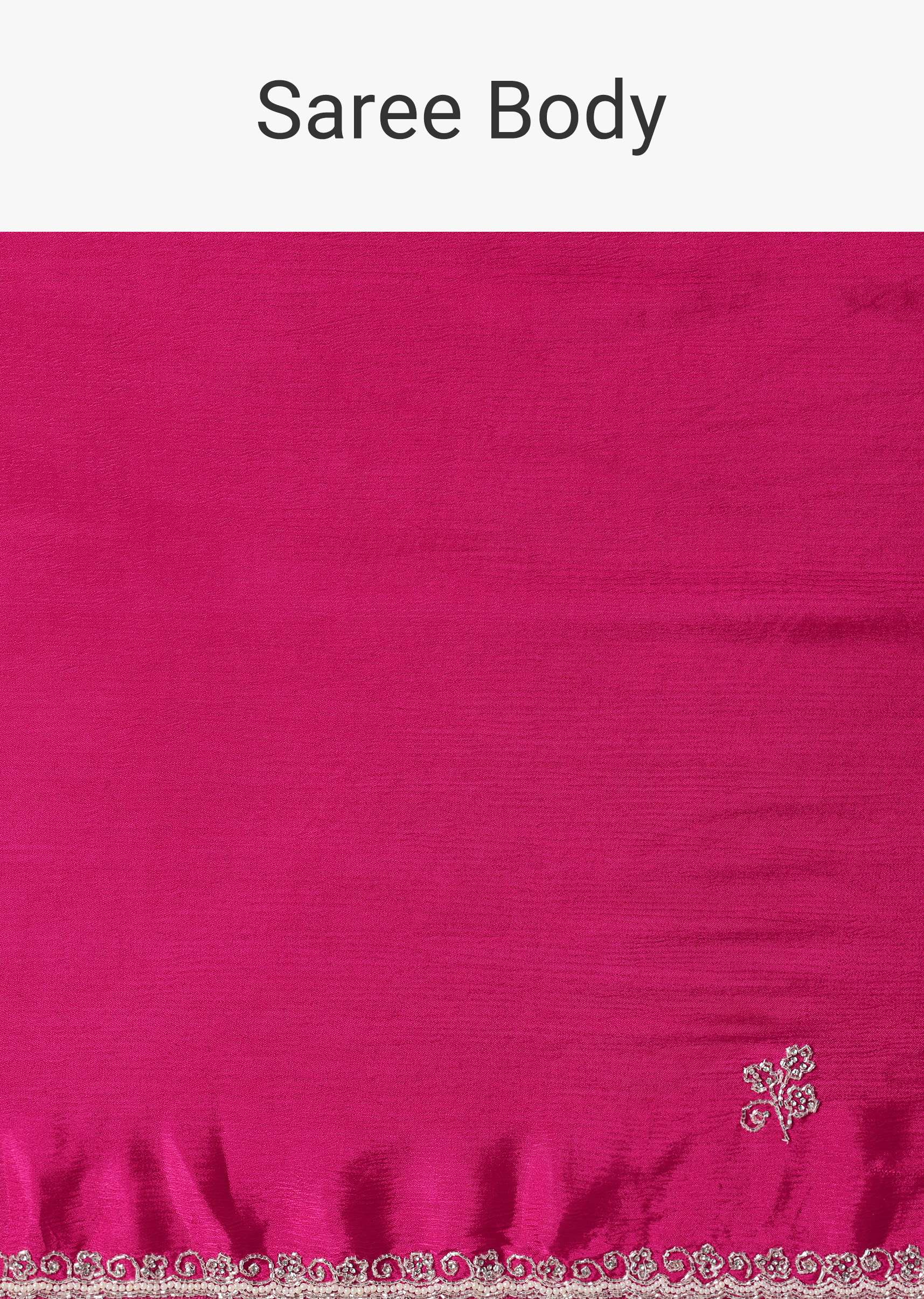 Radiant Pink Saree With Stone Embellishments All Over