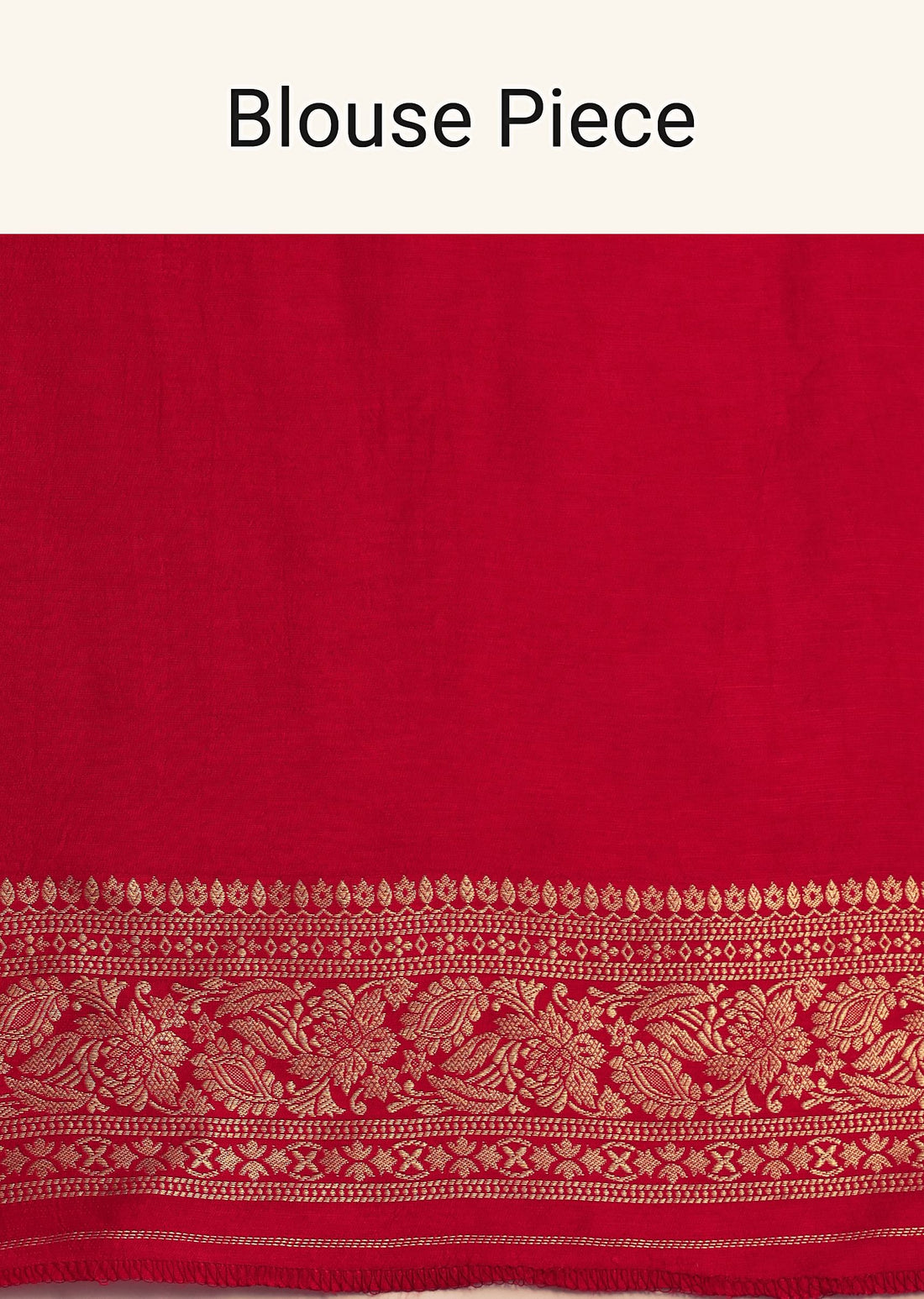 Red Banarasi Bandhani Satin Saree With Traditional Brocade Motifs On Border