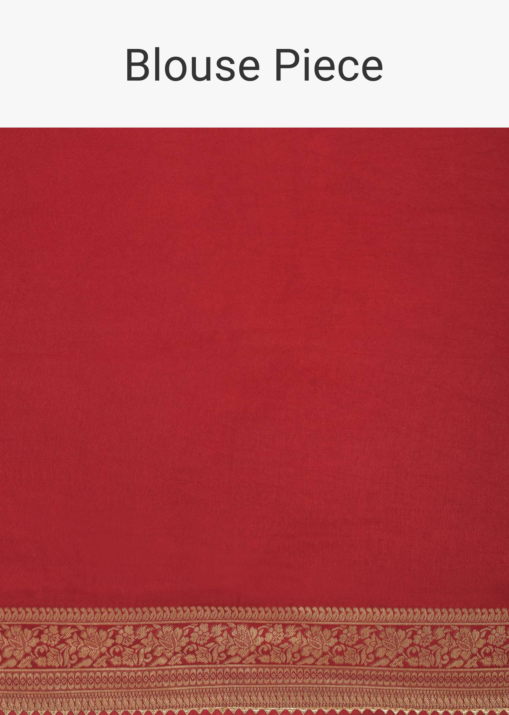 Red Bandhani Silk Woven Saree With Unstitched Blouse Piece