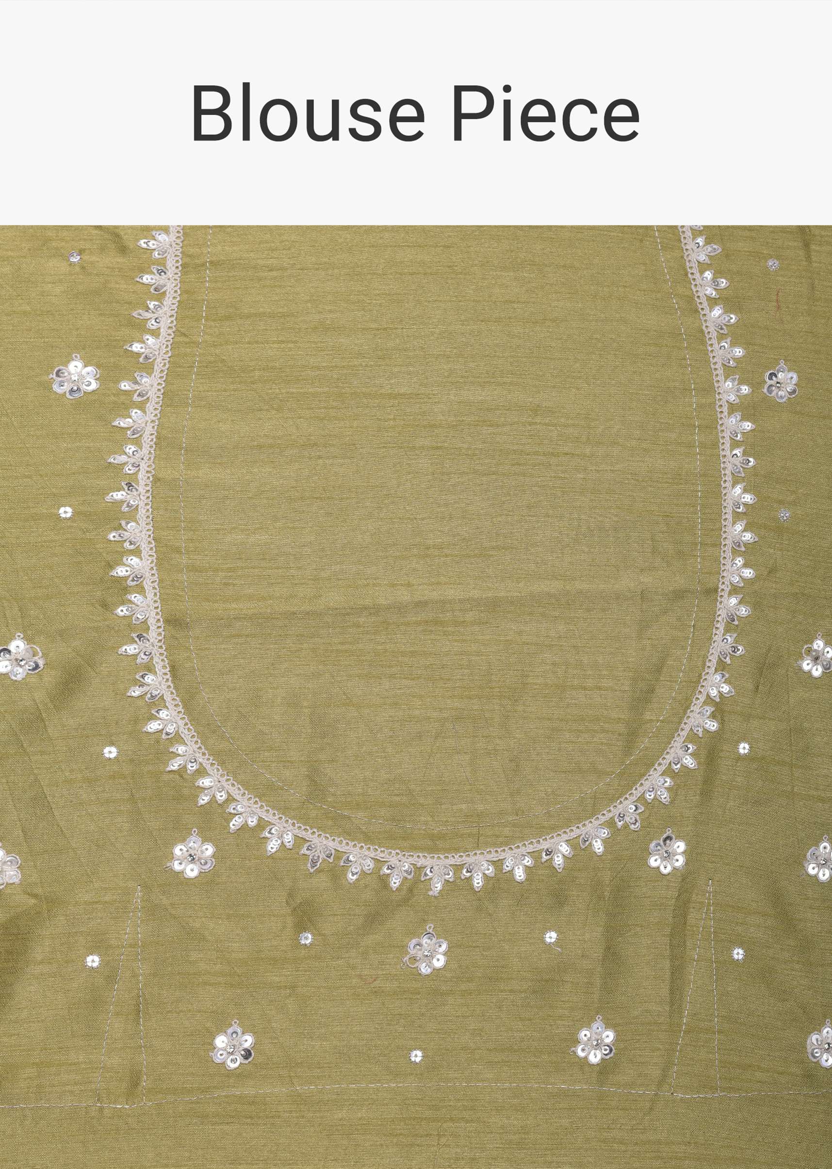 Yellow Printed Satin Saree With Embroidered Detail And Unstitched Blouse Piece
